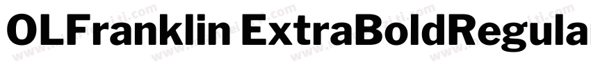 OLFranklin ExtraBoldRegular字体转换
